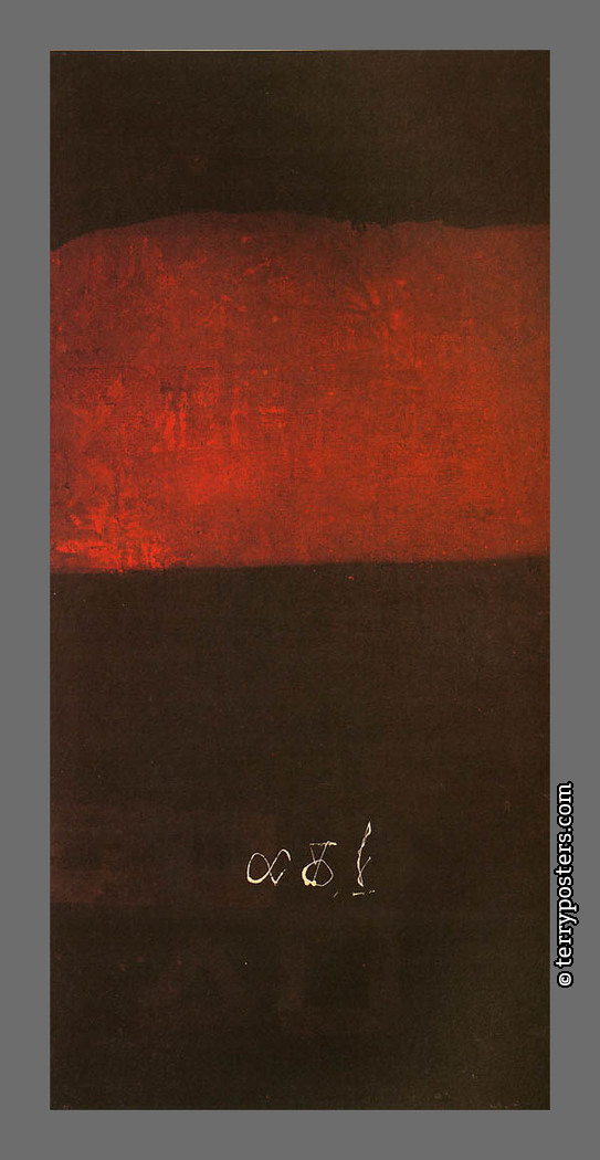Kompozice: olej, plátno: 145 x 73 cm; 1961