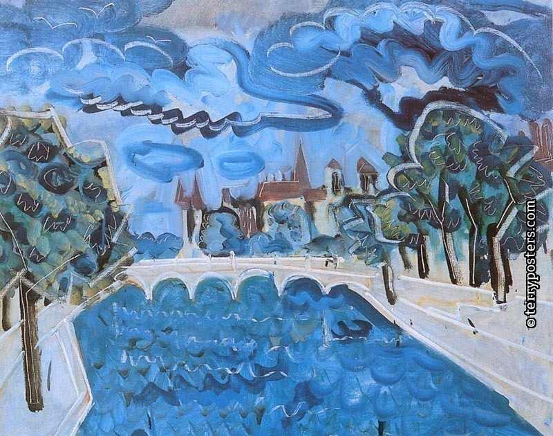 Paříž: olej, plátno 65x81 cm; 1957