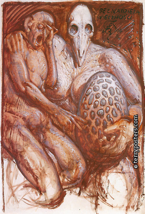 Beznadzieja wiecznosci, olej na plátně, 170 x 120 cm, 1994