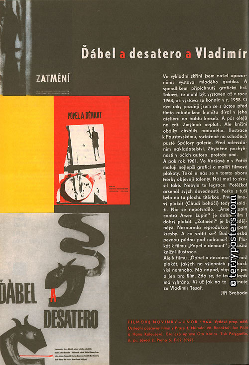 Ďábel a desatero a Vladimír (Jiří Svoboda); Filmové novinky 2 / 1964