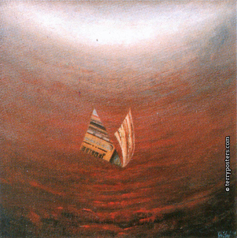 Tančící povětří: olej na sololitu: 26 x 26 cm; 1999