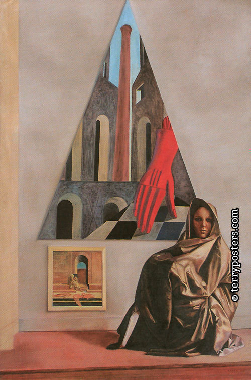 Homage á Giorgio de Chirico, 1981 / olej, plátno, 195 x 130 cm /