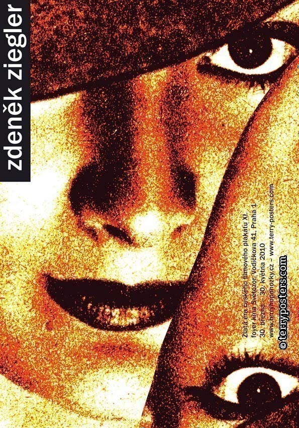 Autorský plakát Zdeňka Zieglera; Výstava kino Světozor 2010; Sítotisk 84 x 60 cm