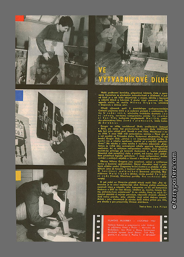 Ve výtvarníkově dílně: listopad 1962 (text a foto Jan Pilát)