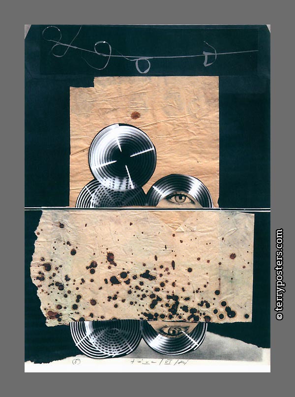 Černá neděle: koláž, papír, 44 x 32 cm; 1981