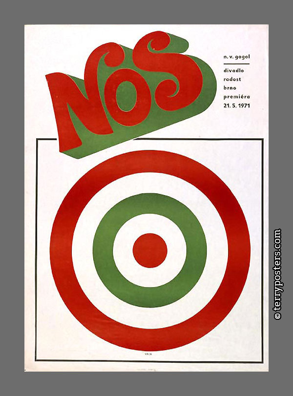 Nos; divadelní plakát; 1971