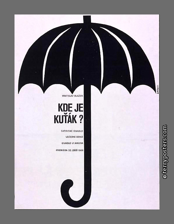 Kde je kuťák?; divadelní plakát; 1966